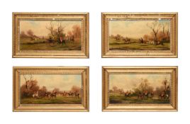 ROBERT STONE (BRITISH 1820-1870), FOUR HUNTING SCENES