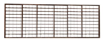 A BEECH HABERDASHER'S WOOL RACK