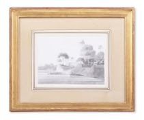 THOMAS DANIELL (BRITISH 1749-1840), EASTERN RIVER SCENE