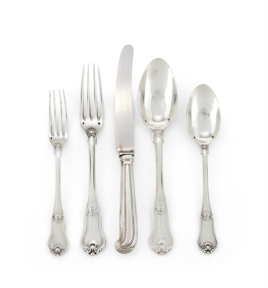 A FRENCH KING'S PATTERN PART TABLE SERVICE