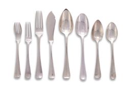 A DUTCH SILVER MATCHED HANOVERIAN PATTERN TABLE SERVICE