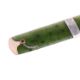 AN EARLY 20TH CENTURY NEPHRITE, ENAMEL, RUBY AND DIAMOND PAPERKNIFE - Image 2 of 2