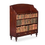 A GEORGE III MAHOGANY OPEN BOOKCASE, CIRCA 1810