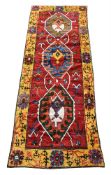 A KONJA GALLERY RUNNER, approximately 338 x 111cm