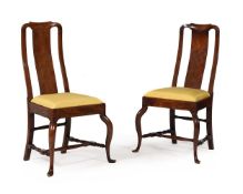 A PAIR OF CHINESE EXPORT EXOTIC HARDWOOD SIDE CHAIRS, POSSIBLY HUANG HUALI, CIRCA 1740