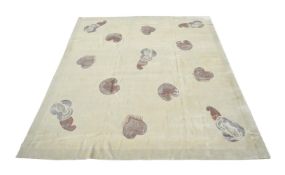 A WOVEN CARPET, approximately 530 x 490cm