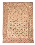 A SUZANI EMBROIDERY PANEL, 19TH CENTURY