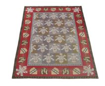 A PAIR OF NEEDLEWORK PANELS OR WALL HANGINGS OF SLIGHTLY VARYING SIZE, 19TH OR EARLY 20TH CENTURY