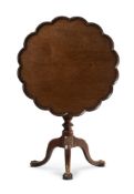 AN EARLY GEORGE III MAHOGANY 'BIRDCAGE' TRIPOD TABLE, POSSIBLY IRISH, CIRCA 1765