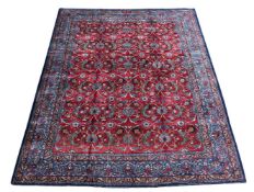 A TABRIZ CARPET SIGNED 'WORKSHOP OF MASTER SEYED ESKANDANI', approximately 354 x 285cm