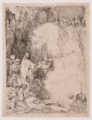 ‡ REMBRANDT VAN RIJN (DUTCH 1606-1669), THE RAISING OF LAZARUS: THE SMALL PLATE