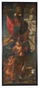 GERMAN SCHOOL (EARLY 18TH CENTURY), AN ALLEGORY OF WAR WITH PUTTI