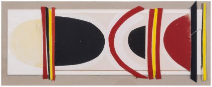 Terry Frost (1915-2003) Long Red, Yellow and Black