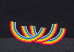 Patrick Hughes (b. 1939) Triple Rainbow