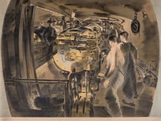 Barnett Freedman (1901-1958) 15 Inch Gun Turret, HMS Repulse, August, 1941