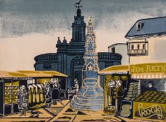 Edward Bawden (1903-1989) The Market Place (The Corn Exchange), Saffron Walden (Greenwood MG.055)