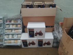 1 Pallet of New Christmas decorations - ornaments, plus around 450 packs of LED Lights