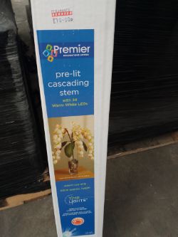 1 Pallet of New items Including lanterns - Outdoor candle holders - Pre lit cascading Stem and more