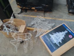 1 Pallet of Christmas Acrylic LED Motorised Decorations