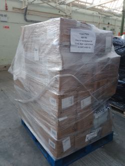 1 Pallet of 12 Christmas door arches, 3 Christmas door sets and an Acrylic LED snowman