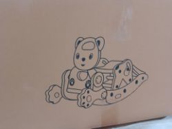 1 Pallet Containing 8 New Children's Rocking Bear Chairs