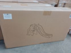 1 Pallet containing 3 x Slides, 10 x Drawing Boards, 3 x walking machines & 8 x Tables/chairs