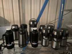 Job lot of hot drink dispenser flasks