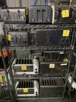 Job lot of Toasters - Brevet, Morphy Richards, Lincat, Russell Hobbs etc - Working order