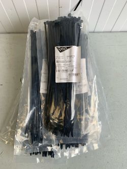 New and unused cable ties - 1000 cable ties x 300mm - 10 x 100 packs