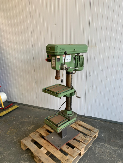 Gate 415v Floor standing pillar drill - Removed from joiners' shop