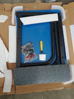 1 pallet Containing 7 X Blue Adjustable Bedside Laptop / Mobility / Food Desks