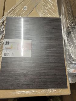 100 x Brand New B!organised Hudson Oak Slimline Office Shelf - 40cm x 33cm x 0.9cm