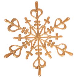 Approximately 50 x NEW KOZIOL - Flakes Ornament - Pearl Gold