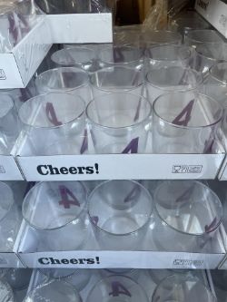 684 x Brand New Number Drinking Tumblers