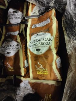 Approx 60 bags of Natural Oak Lump Charcoal