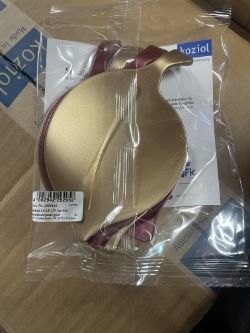 Approx 50 x NEW KOZIOL - SCHALE LEAF-ON DRINK GURAD SET OF 4 RED/GOLD