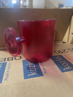 Approx 40 x NEW KOZIOL - Cup Puck - Transparent Red
