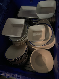 Plates, bowls, mugs, tea pots and milk jugs etc - Large job lot