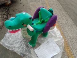 (P121) - 1 pallet of 6 x Fox table and chair sets, 1 crocodile Rocker & 4 x Rocking Bear