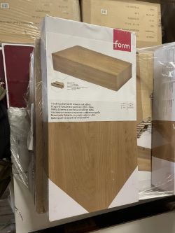 8 x NEW FORM - Oak Chunky Floating Drawer Shelf - 48cm x 25cm