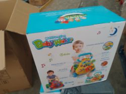 1 pallet of 8 x Skateboards, 16 x Baby walkers & 5 x Squat racks