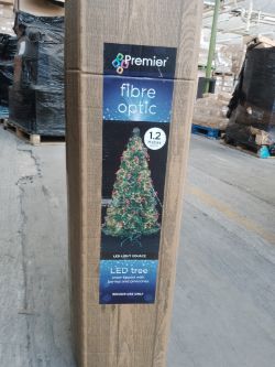 1 Pallet Containing 12 x Appears New 2.4m Tree Arches + Fibre Optic Tree