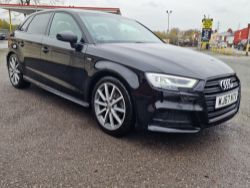 2017/67 AUDI A3 S LINE BLACK EDITION TFSI HATCHBACK - 41K MILES with FSH