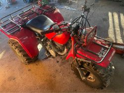 RARE Honda 1987 Big red trike 250cc - 3 New Tyres