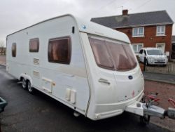 2006 Lunar Solaris Limited Edition Twin Axle, Fixed Bed End Bathroom Caravan - NO VAT ON HAMMER