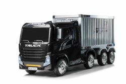 Ride On Truck with Detachable Container and Parental Remote Control 12V 4 Wheel Drive JJ2011 - Black