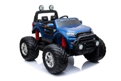 Ride On Fully Licenced Ford Ranger Monster Truck 12v with Parental Remote Control -Blue