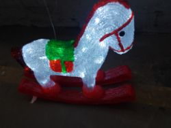 1 Brand New led acrylic rocking horse