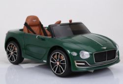 Ride On Fully Licenced Bentley Continental 12v with Parental Remote Control - Green
