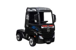 Ride On Fully Licenced Mercedes Benz Actros Truck 24v complete with Official Trailer - Black